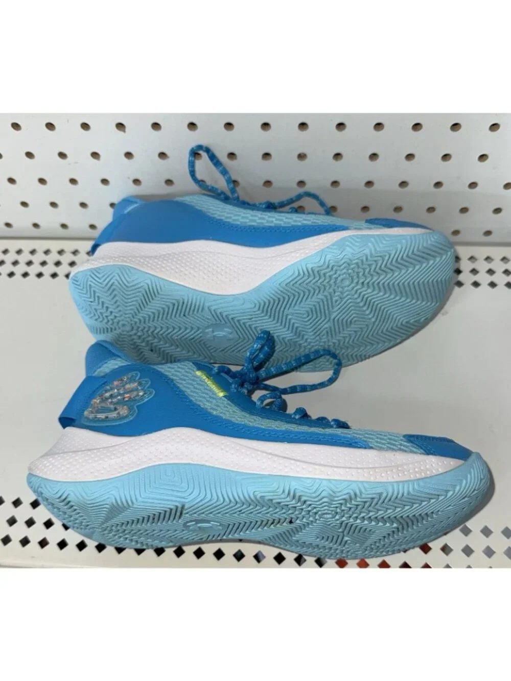 Under Armour Curry 3Z7 GS Boys Youth Athletic Basketball Shoes Size 5.5Y Blue